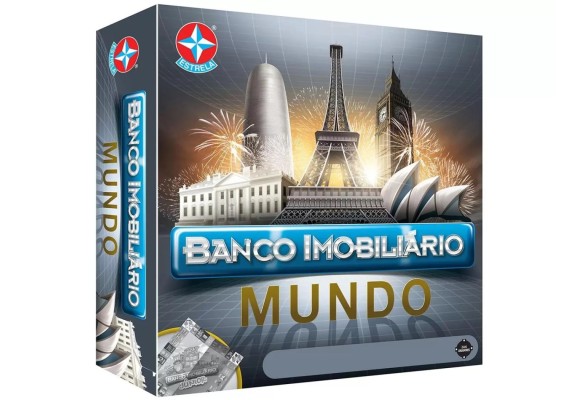 Jogo Banco Imobiliário Mundo Tabuleiro  - Estrela