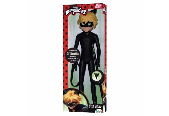 Boneco Miraculous Cat Noir - Baby Brink